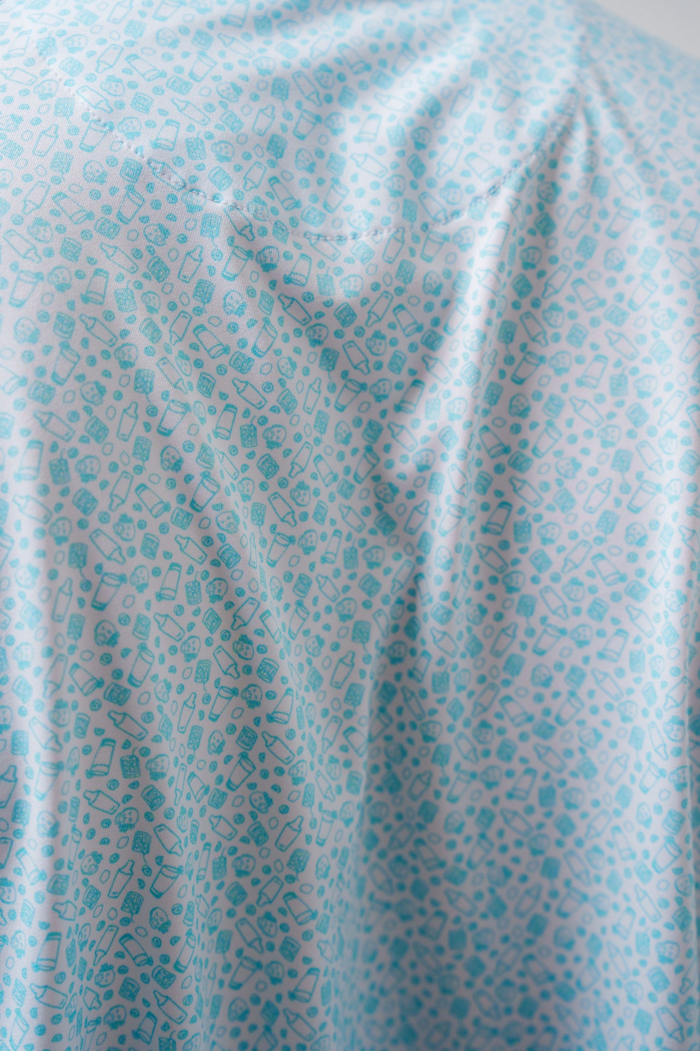 The Turn - Aqua & White