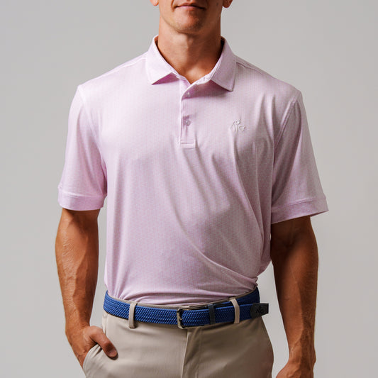 The Break - Pink & White Geometric