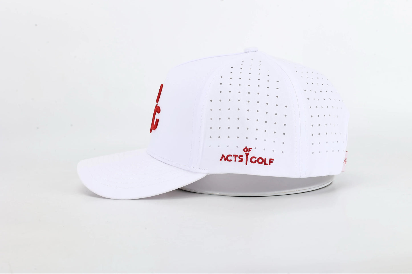 White & Red Icon Hat