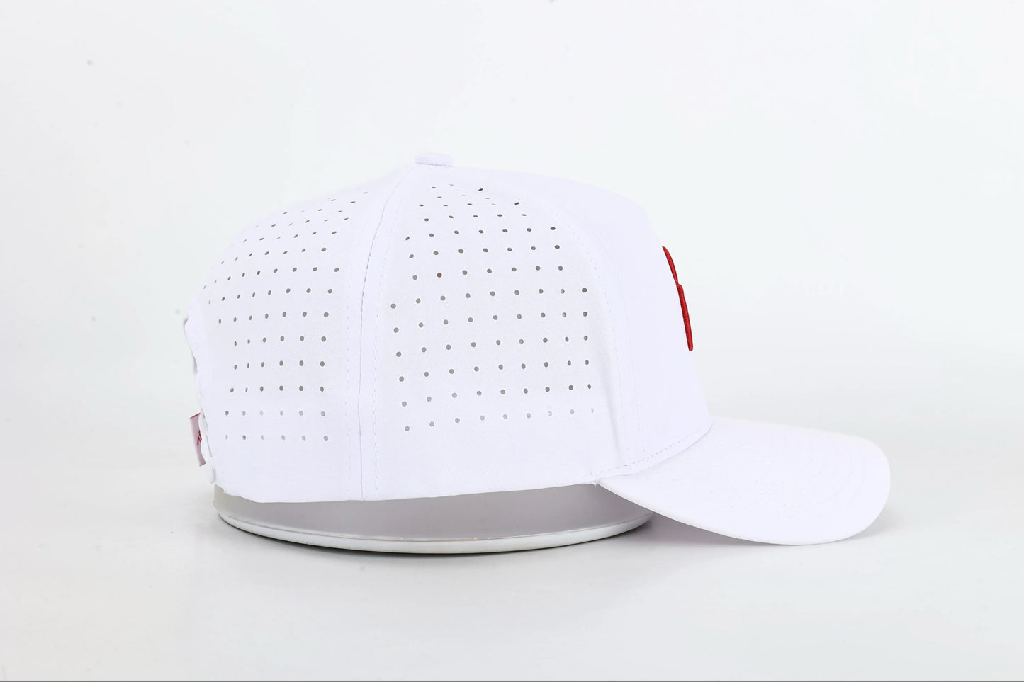 White & Red Icon Hat