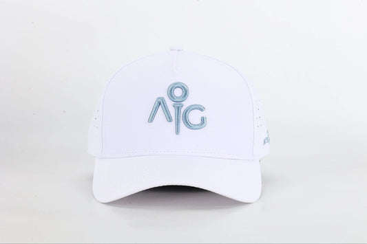 White & Sky Blue Icon Hat