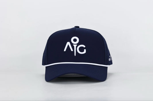 Navy & White Icon Rope Hat