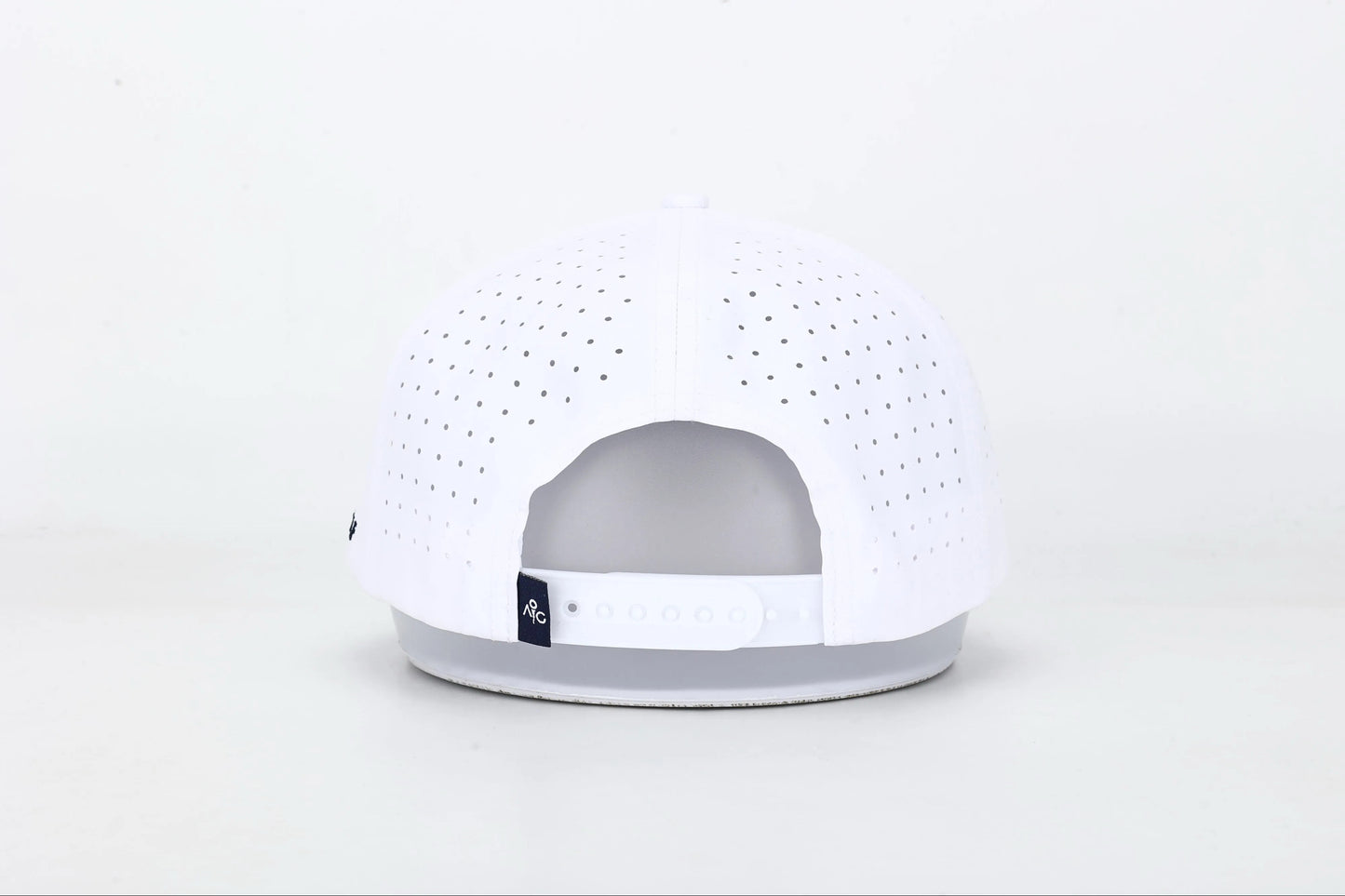White & Navy Icon Rope Hat