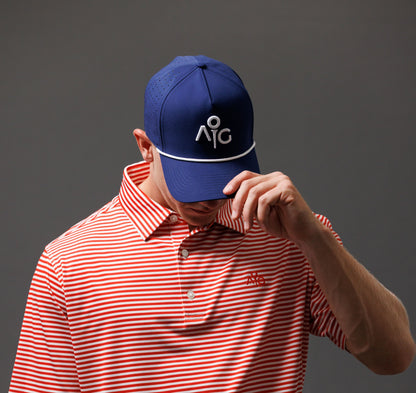 Navy & White Icon Rope Hat
