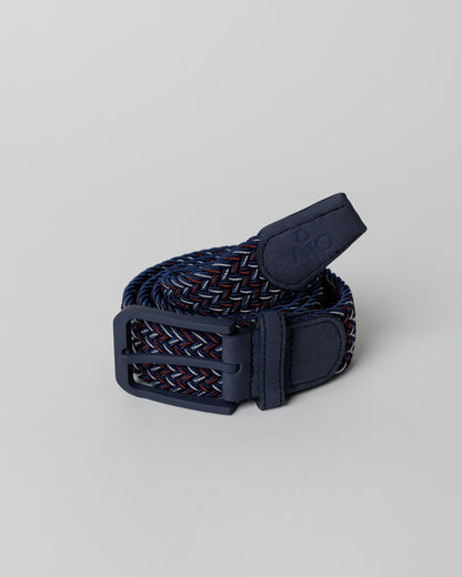 Navy/Red/White Woven Belt