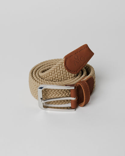 Light Brown Woven Belt