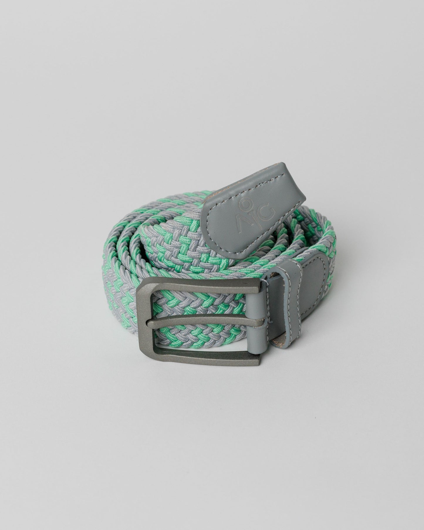 Gray/Mint Woven Belt