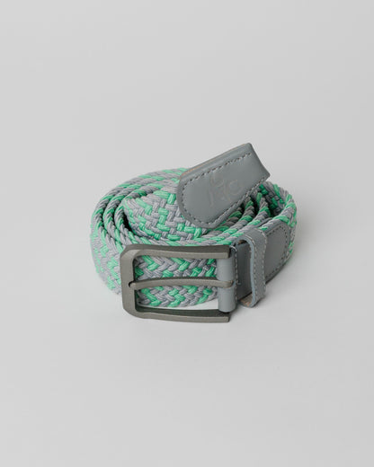 Gray/Mint Woven Belt