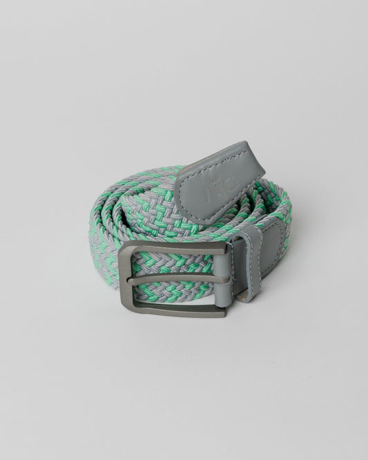 Gray/Mint Woven Belt