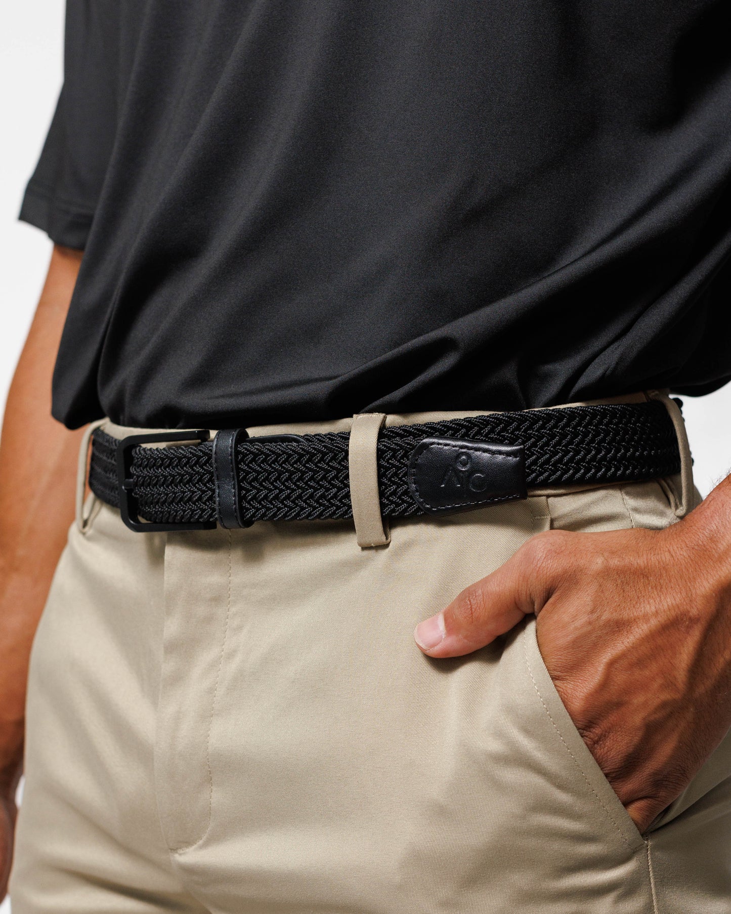 Black Woven Belt