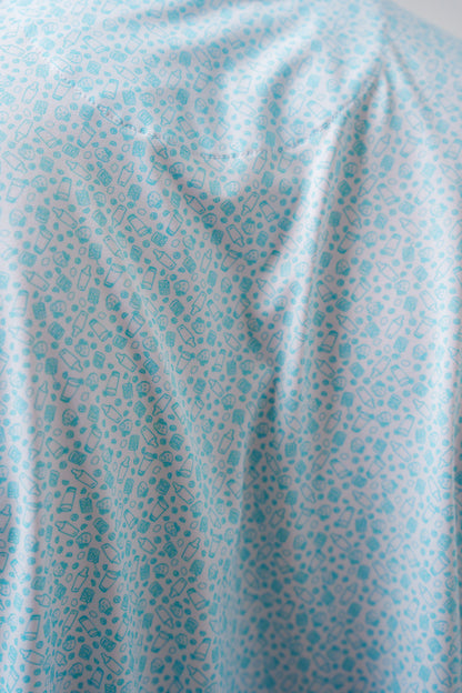 The Turn - Aqua & White