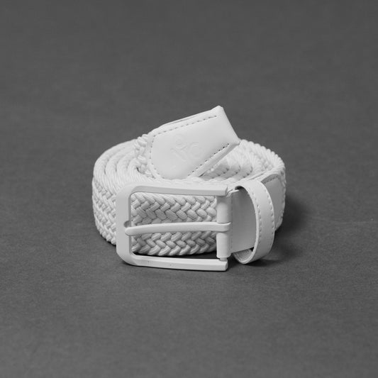 White Woven Belt