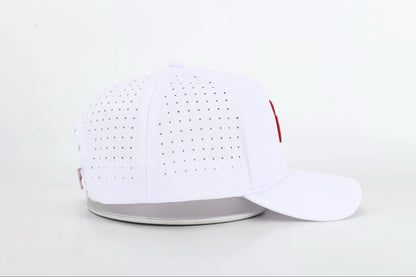 White & Red Icon Hat