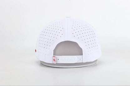 White & Red Icon Hat