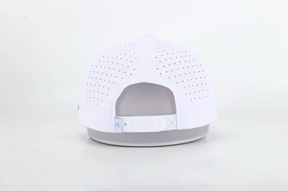 White & Sky Blue Icon Hat
