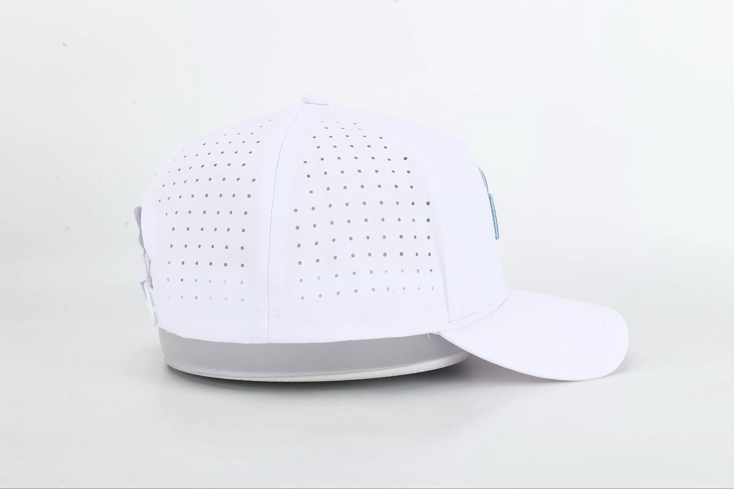 White & Sky Blue Icon Hat