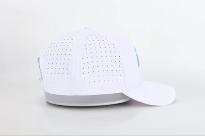 White & Sky Blue Icon Hat