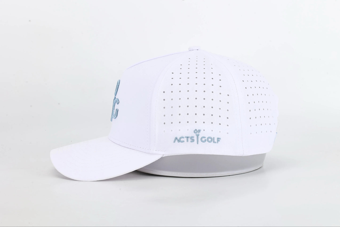White & Sky Blue Icon Hat